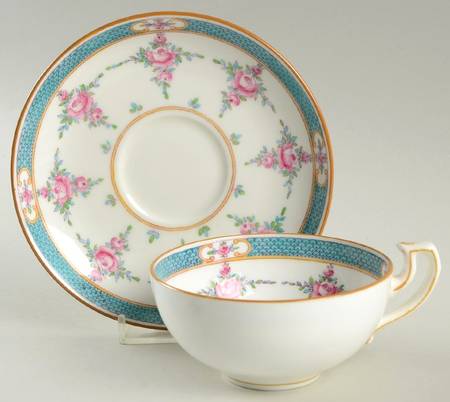 Persian Rose (Older) Flat Cup & Saucer Set