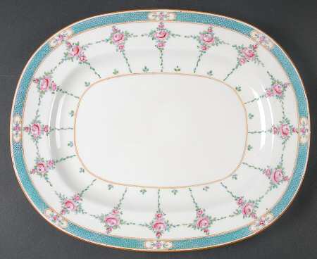 Persian Rose (Older) 13" Oval Serving Platter