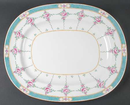 Persian Rose (Older) 16" Oval Serving Platter