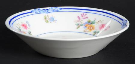 Queen Anne (Blue Trim) Fruit/Dessert (Sauce) Bowl