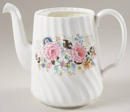 Rose Garland Coffee Pot No Lid
