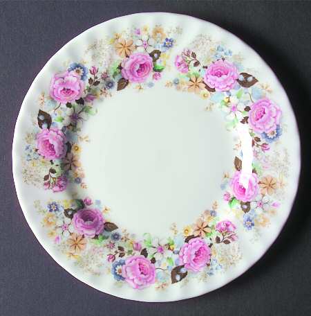 Rose Garland Bread & Butter Plate
