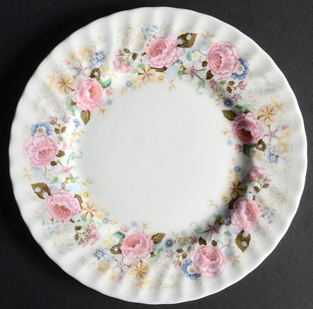 Rose Garland Salad Plate