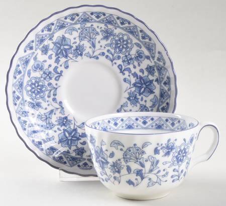 Shalimar Flat Cup & Saucer Set