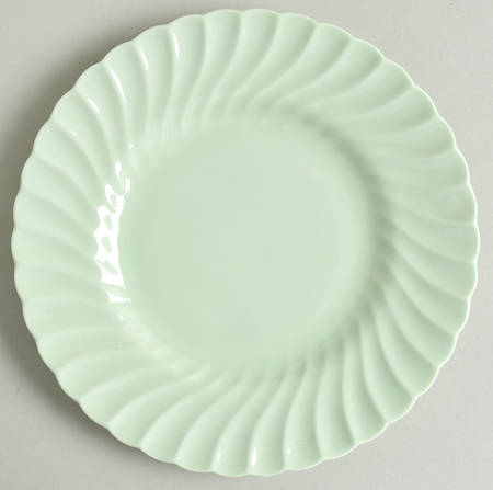 Shell Green Dessert/Pie Plate
