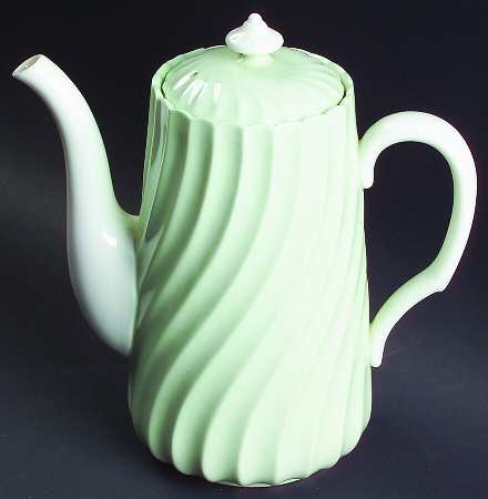 Shell Green Mini Coffee Pot & Lid