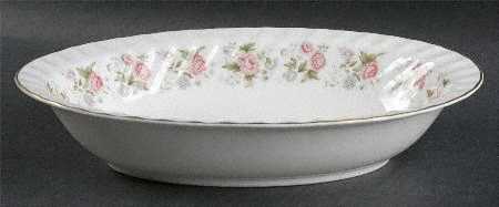 Spring Bouquet 11" Oval Vegetable Bowl