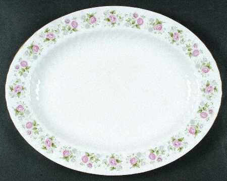 Spring Bouquet 13" Oval Serving Platter