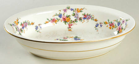 Spring Flowers 10" Oval Vegetable Bowl by Minton