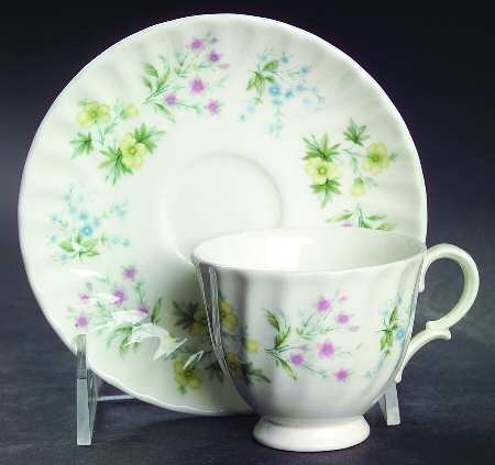 Spring Valley Footed Demitasse Cup & Saucer Set