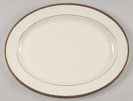St. James 16" Oval Serving Platter by Minton
