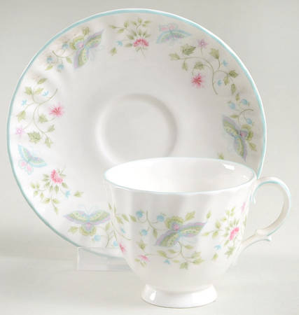 Summer Days Footed Demitasse Cup & Saucer Set