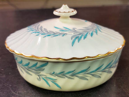 Symphony Blue Round Box & Lid
