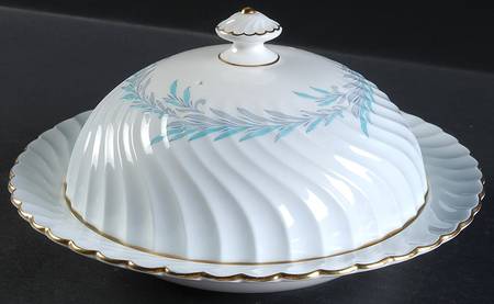 Symphony Blue Muffin Dish & Lid