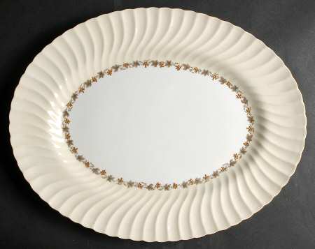Vineyard Buff 17" Oval Serving Platter