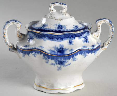 Hamilton Blue Sugar Bowl & Lid
