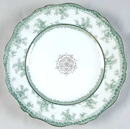 Hamilton Green Salad Plate by John Maddock & Sons