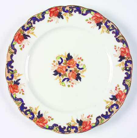 Majestic Multicolored (Scalloped) Salad Plate by John Maddock & Sons