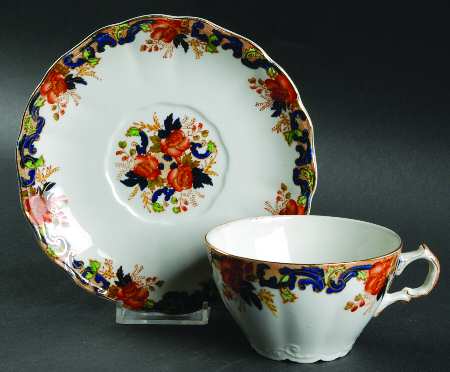 Majestic Multicolored (Scalloped) Oversized Cup & Saucer Set by John Maddock & Sons
