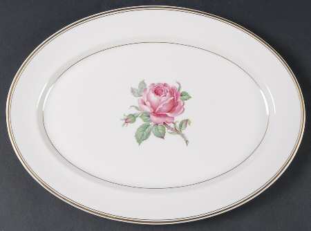 Manor Rose Gold 13" Oval Serving Platter