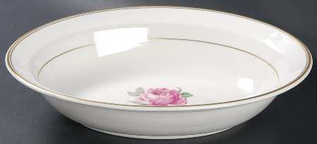 Manor Rose Gold 10" Oval Vegetable Bowl