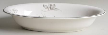 Spring Glory (Platinum) 11" Oval Vegetable Bowl