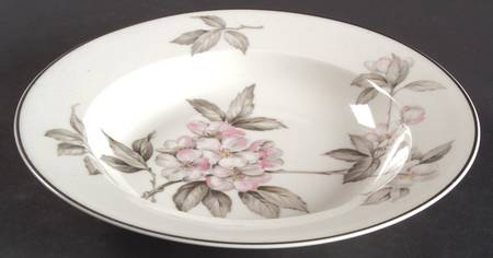 Spring Glory (Platinum) Rim Soup Bowl