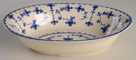 Blue Delft 10" Oval Vegetable Bowl