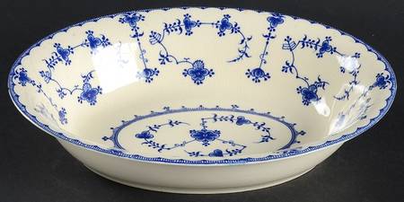 Blue Delft 10" Oval Vegetable Bowl