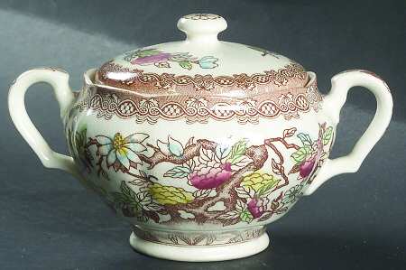 Indian Tree Sugar Bowl & Lid