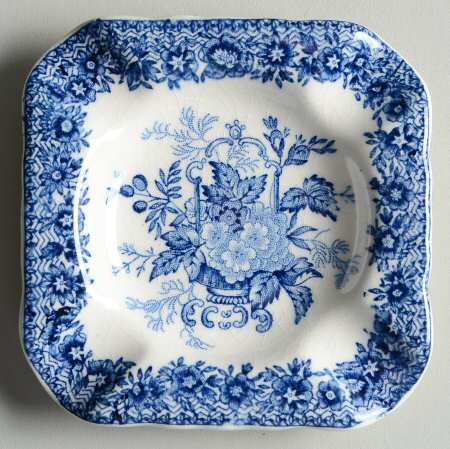 Ascot Blue Square Ashtray