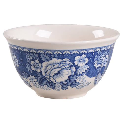 Blue & White Open Rice/Sugar Bowl