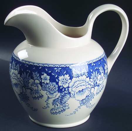 Blue & White 80 Oz Pitcher