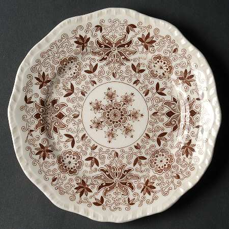 Bow Bells Brown Dessert/Pie Plate