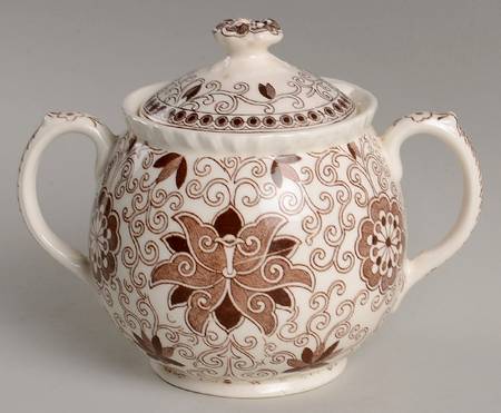 Bow Bells Brown Sugar Bowl & Lid