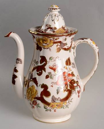 Brown Velvet Coffee Pot & Lid