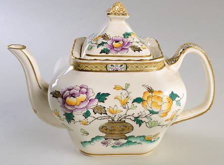 Chinese Peony Teapot & Lid