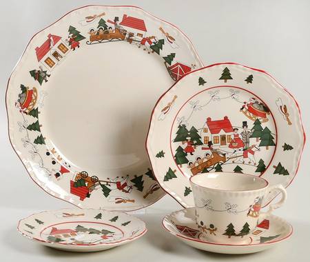 Christmas Village 40  Piece Estate Set