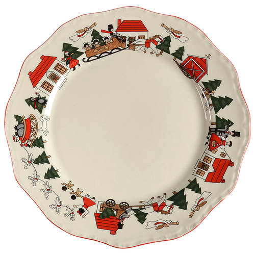Christmas Village Dinner Plate by Mason's