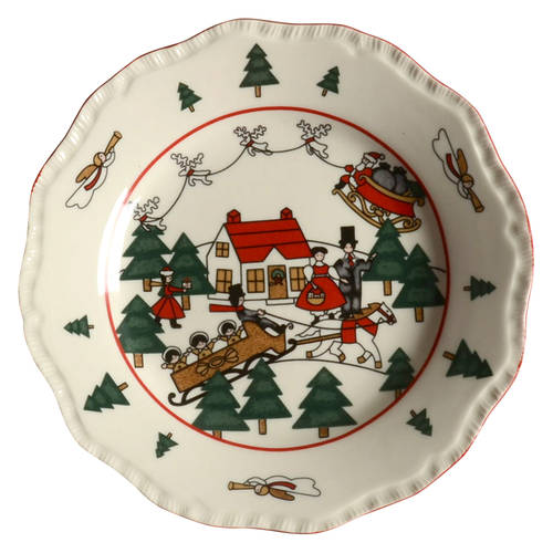 Christmas Village Bread & Butter Plate