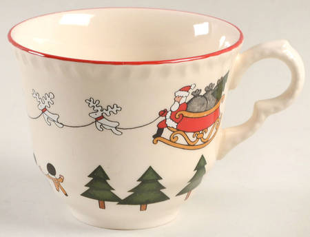 Christmas Village Flat Cup