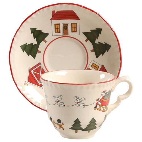 Flat Cup & Saucer Set