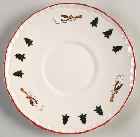 Christmas Village Saucer for Cream Soup Bowl