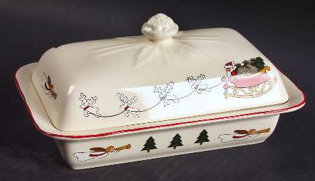 Christmas Village 1/4 Lb Covered Butter