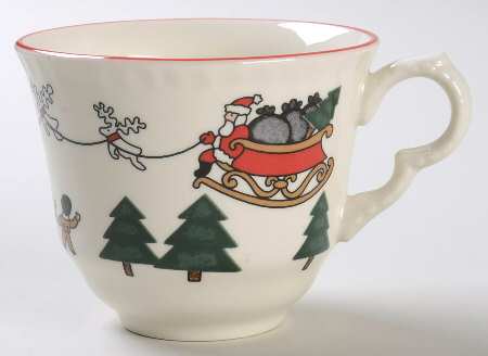 Christmas Village Flat Cup