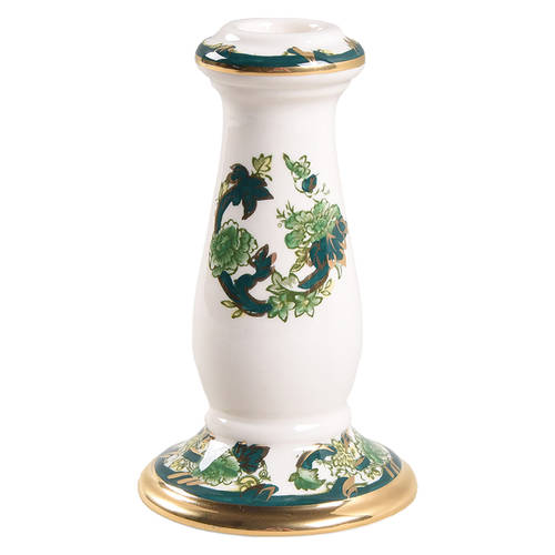Mandalay Chartreuse (Gold Accent & Trim) Bruges Candlestick
