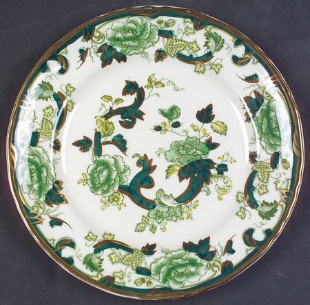 Mandalay Chartreuse (Gold Accent & Trim) Dessert/Pie Plate