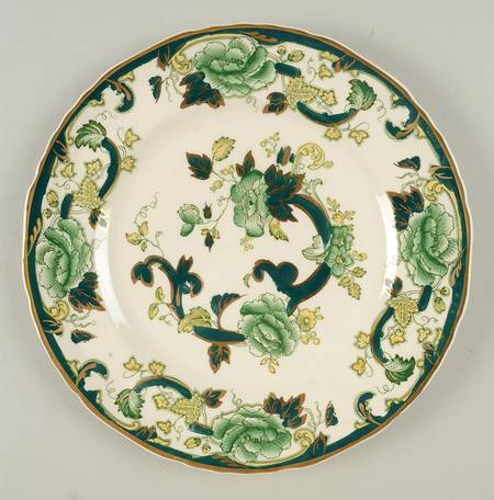 Mandalay Chartreuse (Gold Accent & Trim) Luncheon Plate