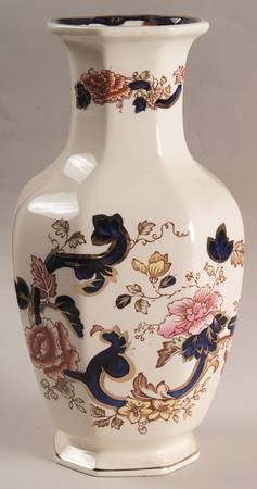 Mandalay Blue Multicolor 8" Indian Vase