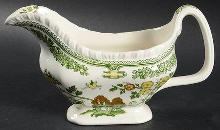 Manchu Green Multicolor Gravy Boat